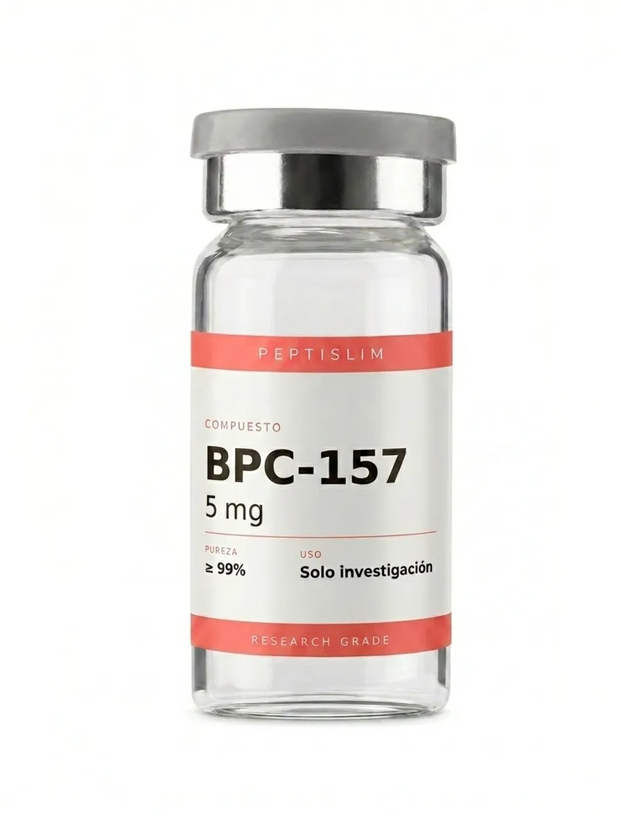 Vial liofilizado de BPC-157 5mg - Péptido regenerativo para investigación en recuperación tisular