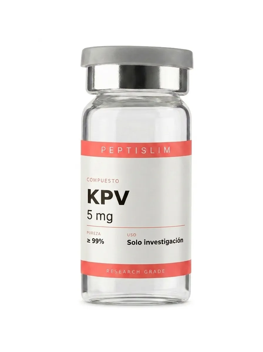 Vial liofilizado 5 mg de KPV 5 mg — tripéptido derivado de α-msh investigado en vías inflamatorias y modelos de equilibrio inmunológico