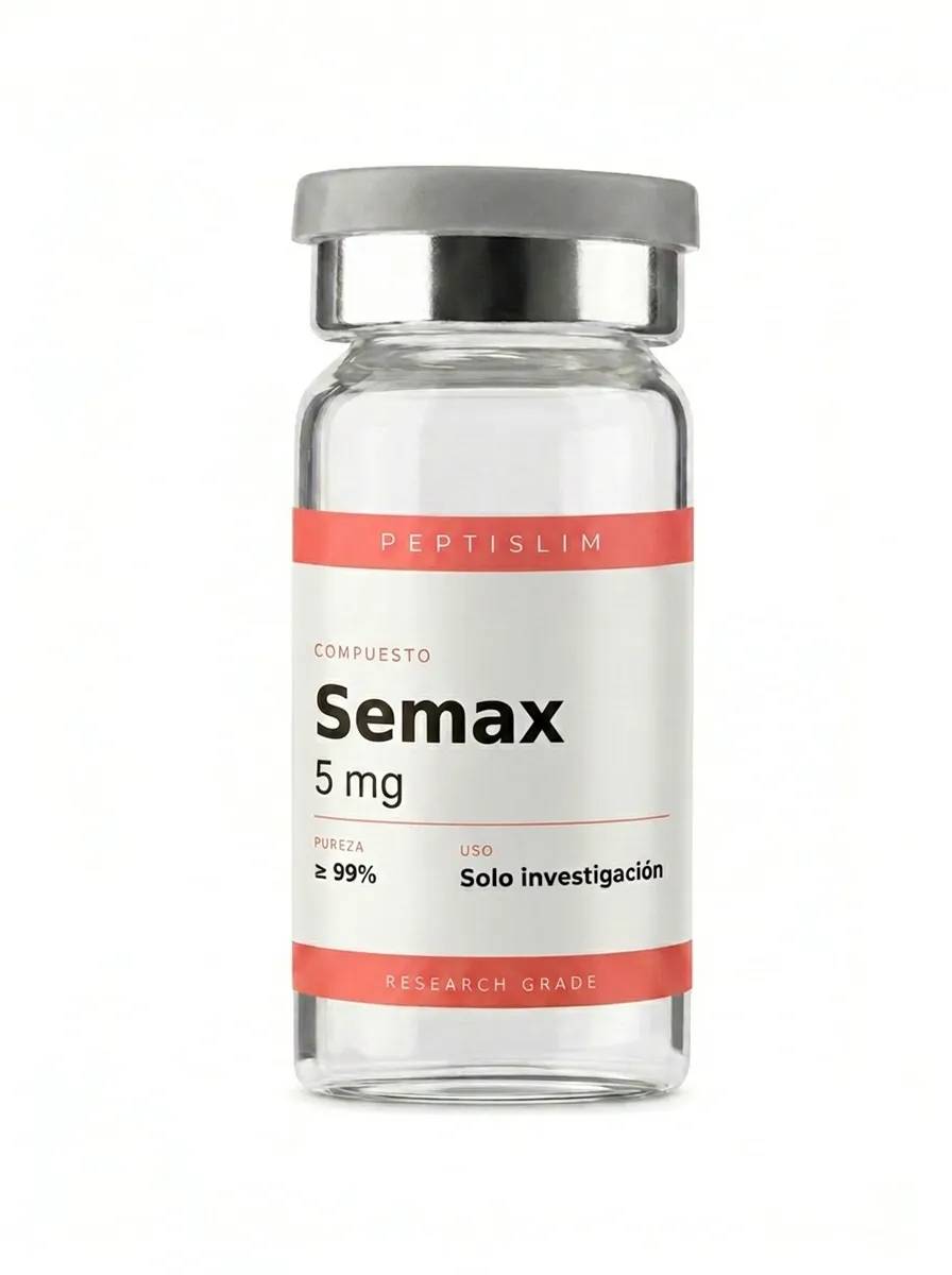 Vial liofilizado 5 mg de Semax 5 mg — análogo de acth estudiado por su interacción con factores neurotróficos y modelos de plasticidad neuronal